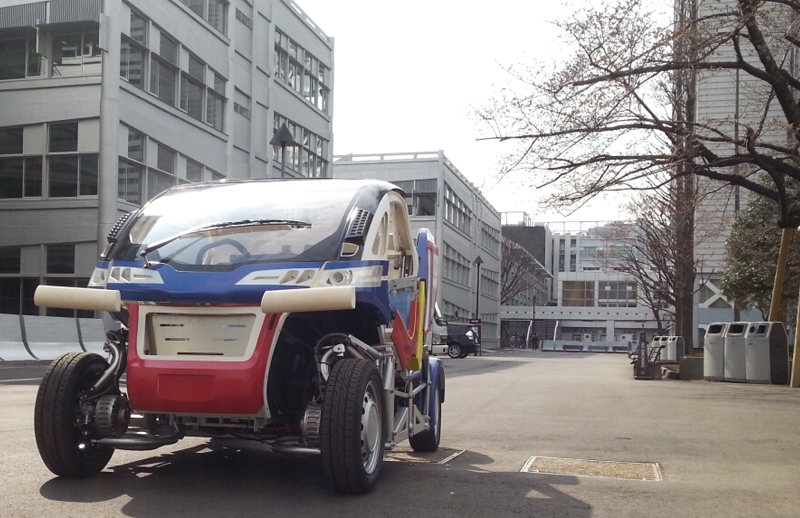 Illustration for article titled Gundam Designer Creates a Mecha Inspired Car